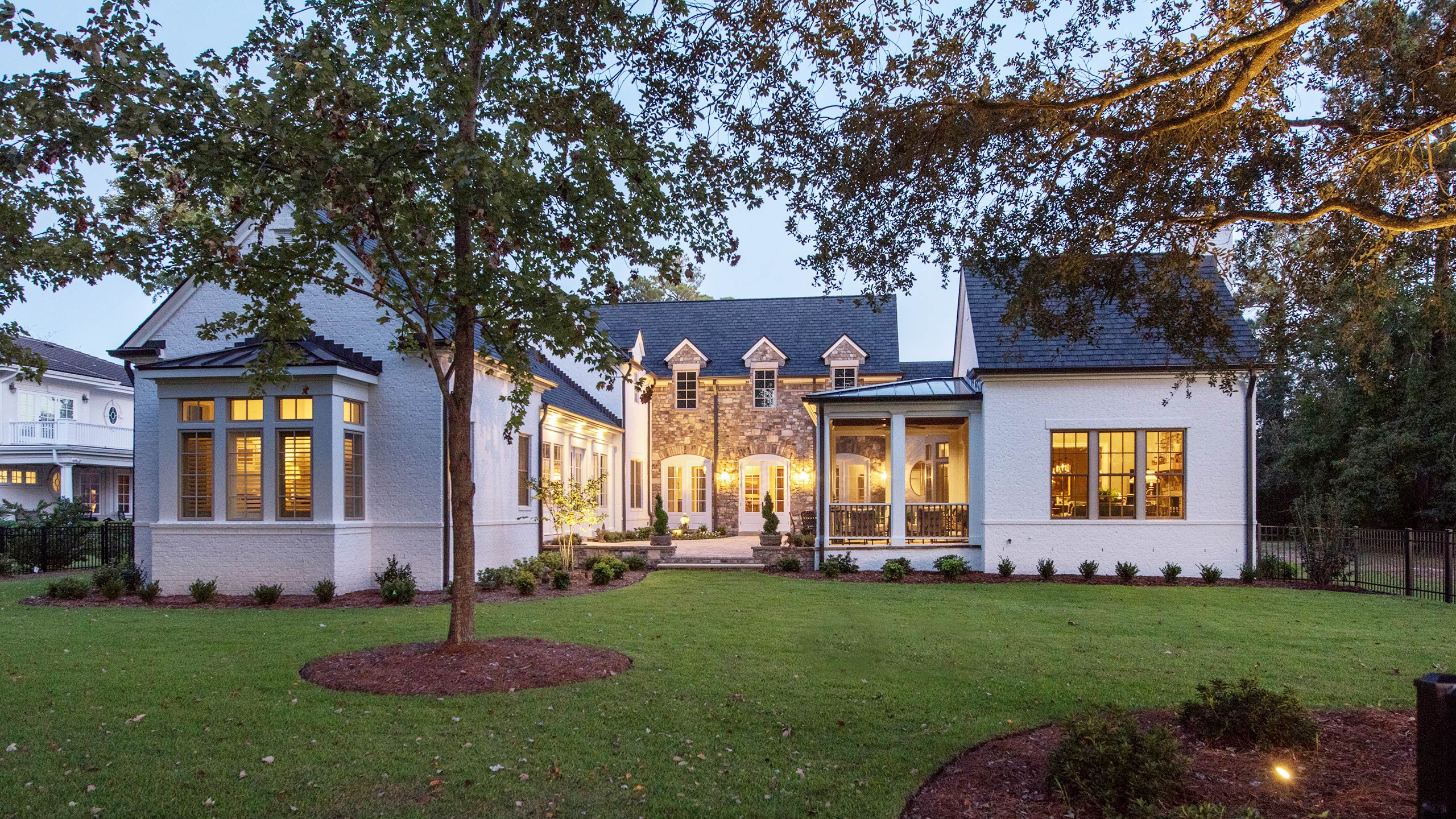 Exterior Custom Home Rear