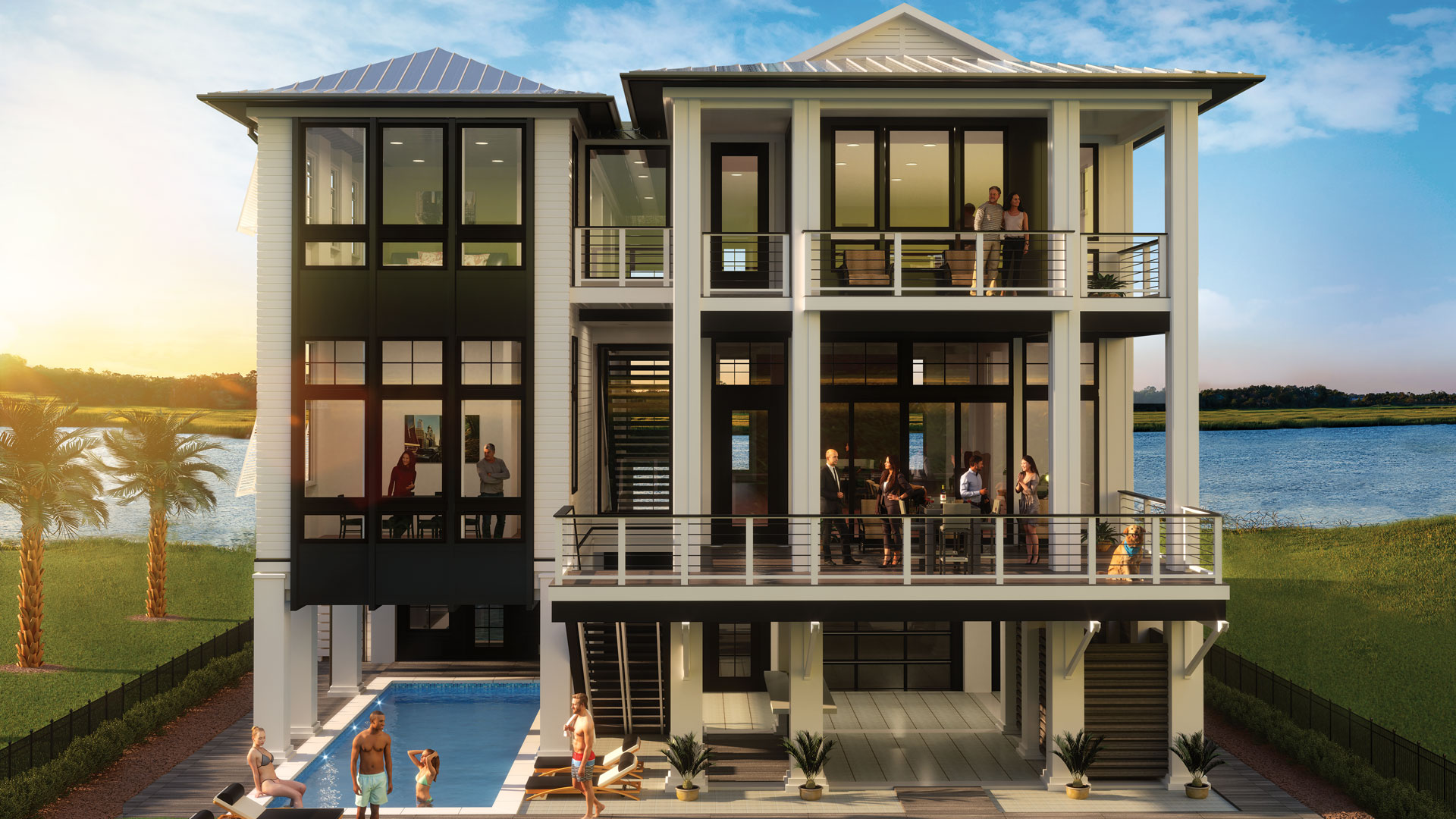 Custom Home 3D Rendering / Visualization