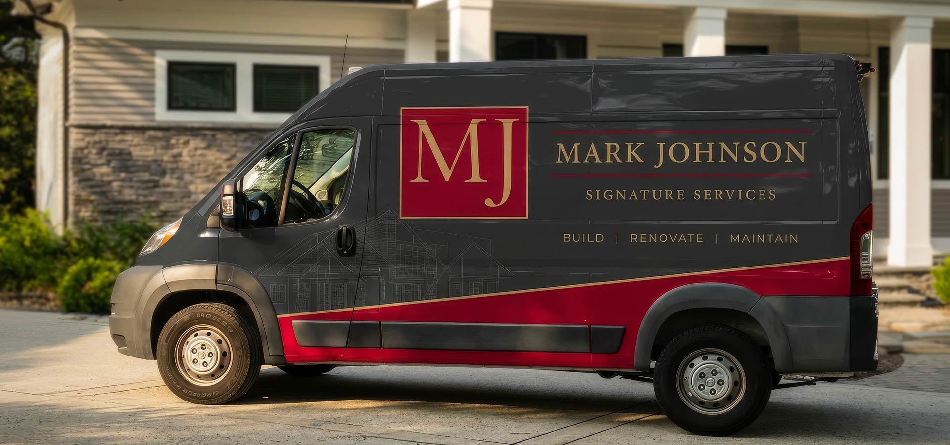 Mark Johnson Custom Homes Small Project Services Van